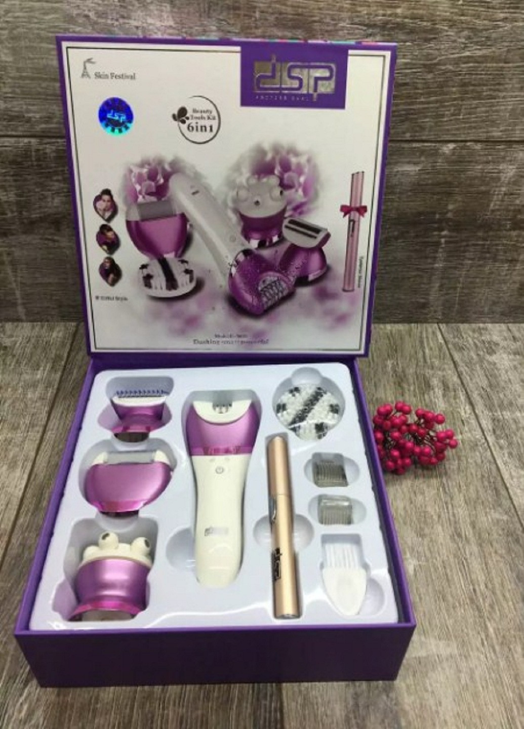 Багатофункціональний електричний масажер 6 в 1 70019 DSP (253447463)