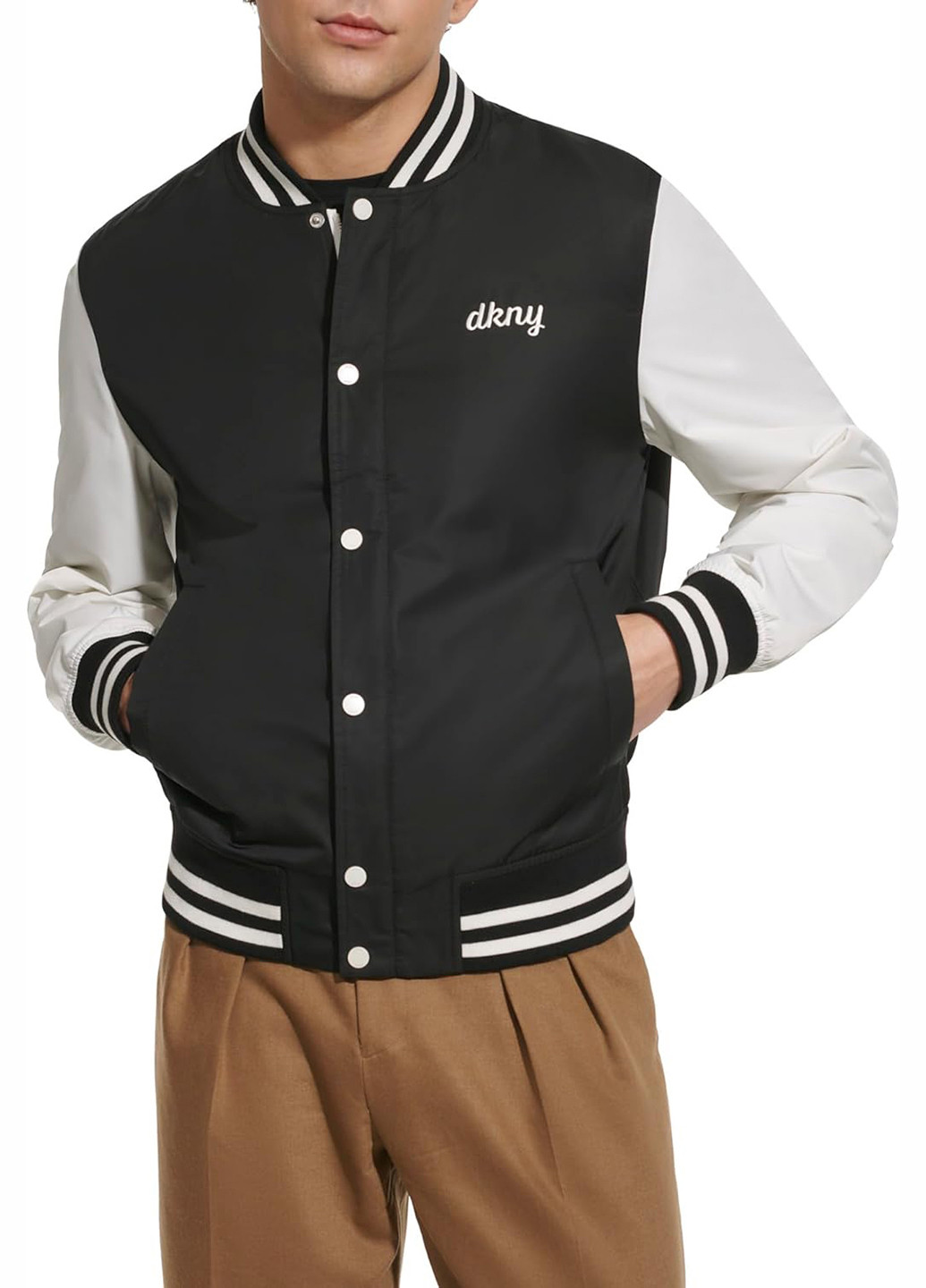 Бомбер DKNY бейсбольный на кнопках (307259506)