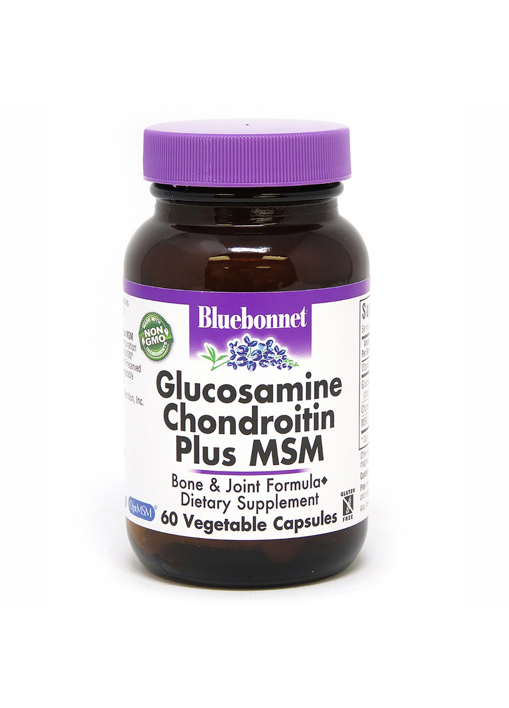 Глюкозамин Хондроитин МСМ,, 60 растительных капсул Bluebonnet Nutrition (255409454)