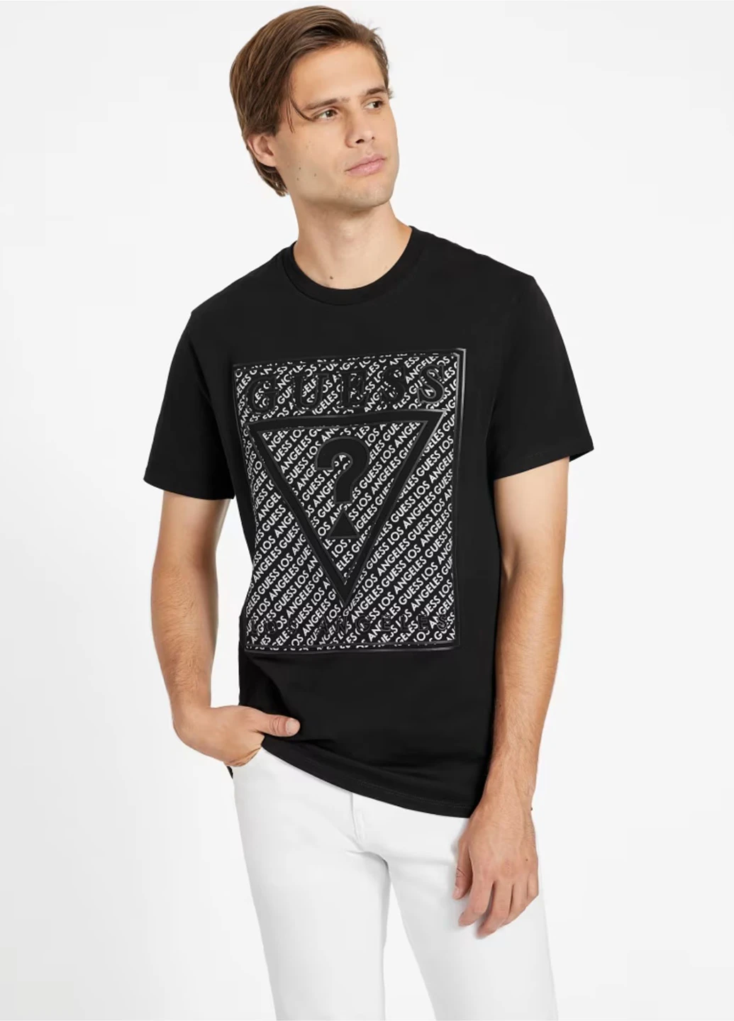 Чорна футболка Guess