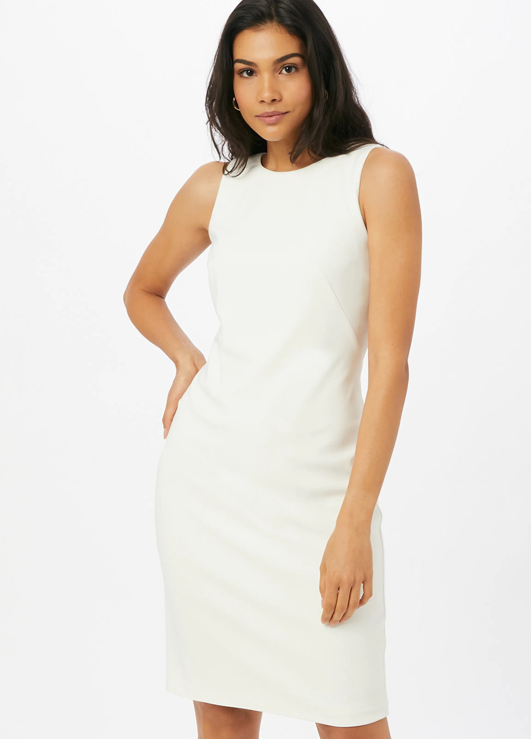 Білий кежуал сукня футляр Ralph Lauren однотонна