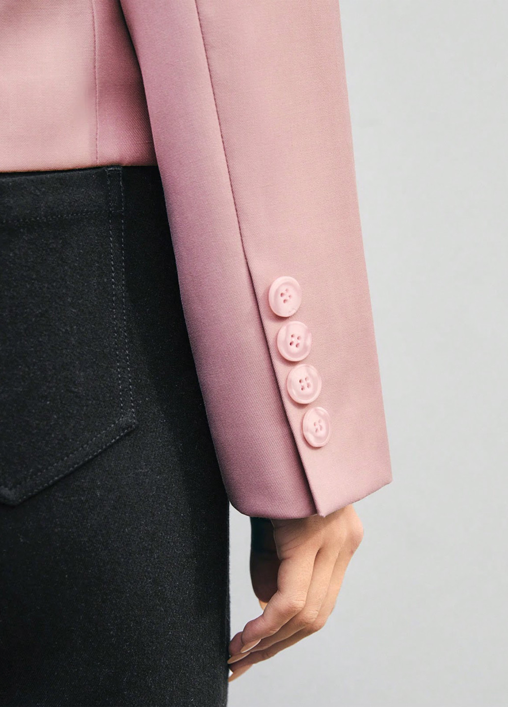 Светло-розовый женский жакет SHEIN однотонный - демисезонный