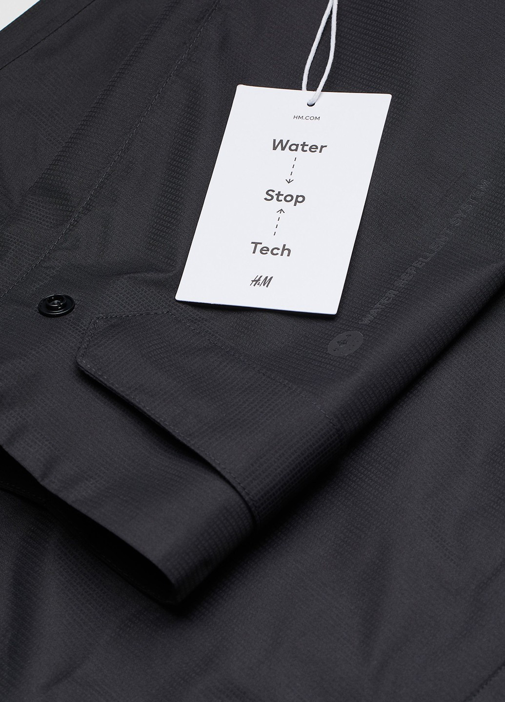 Черное демисезонное Пальто однобортное H&M