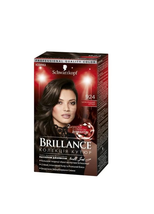 Крем-краска для волос 924 Шоколадный кутюр Brillance (230865246)