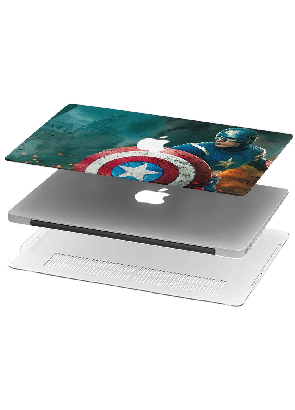 Чохол пластиковий для Apple MacBook Pro Retina 13 A1502 / А1425 Марвел (Marvel) (6352-1691) MobiPrint (218528221)