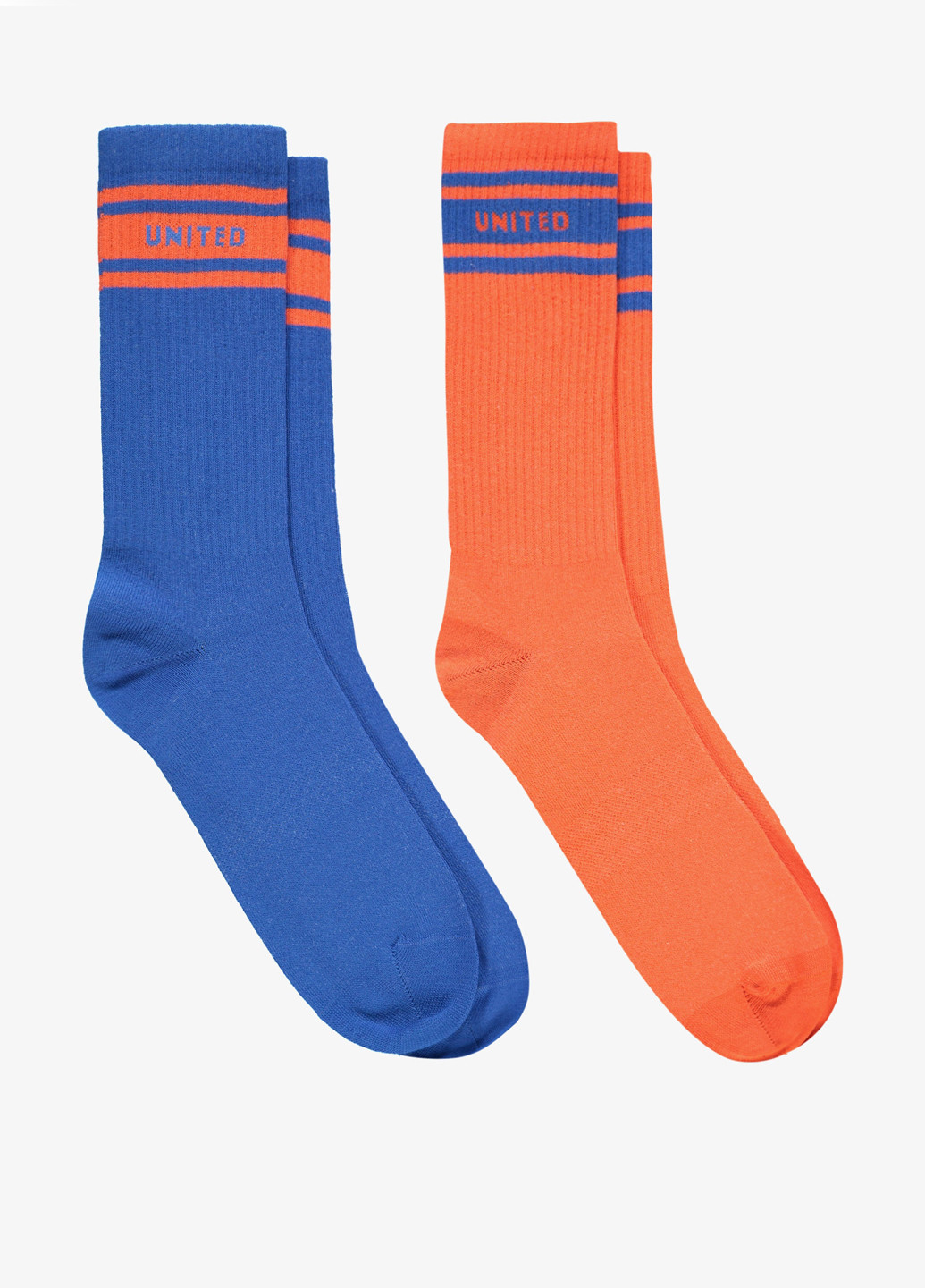 Комбіновані шкарпетки (2 пари) UNITED4 смужки (329148652)