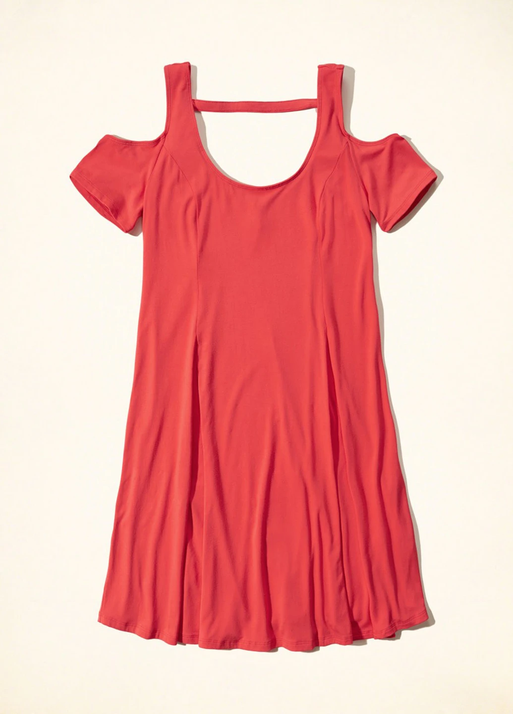 Коралловое кэжуал платье Hollister