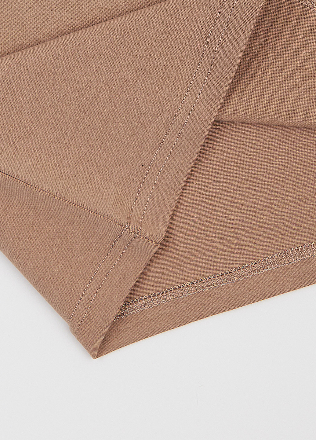 Темно-бежевая летняя футболка Ляля