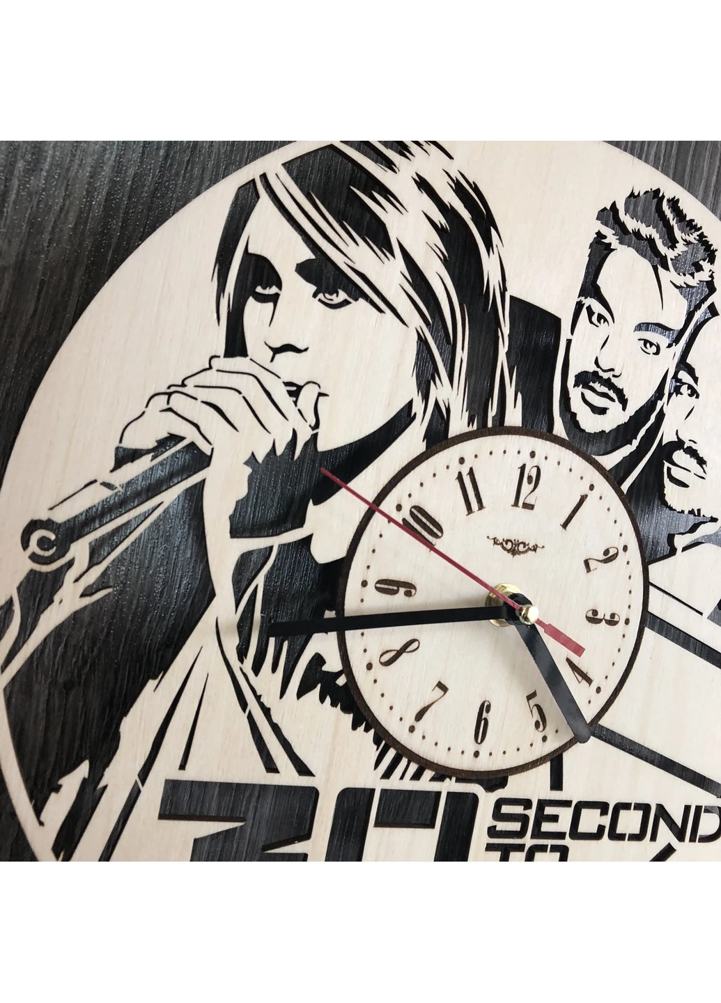 Концептуальний настінний годинник в інтер`єр "Thirty Seconds to Mars" 7Arts (253567240)