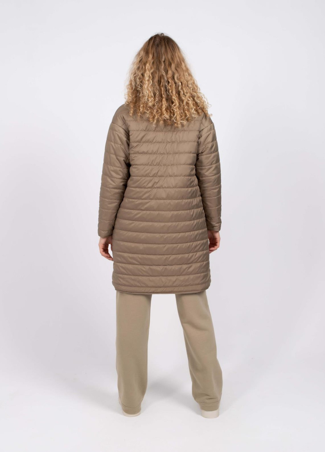 Оливкова зимня двостороння жіноча куртка Feel and Fly Bethany Short Olive / Ivory