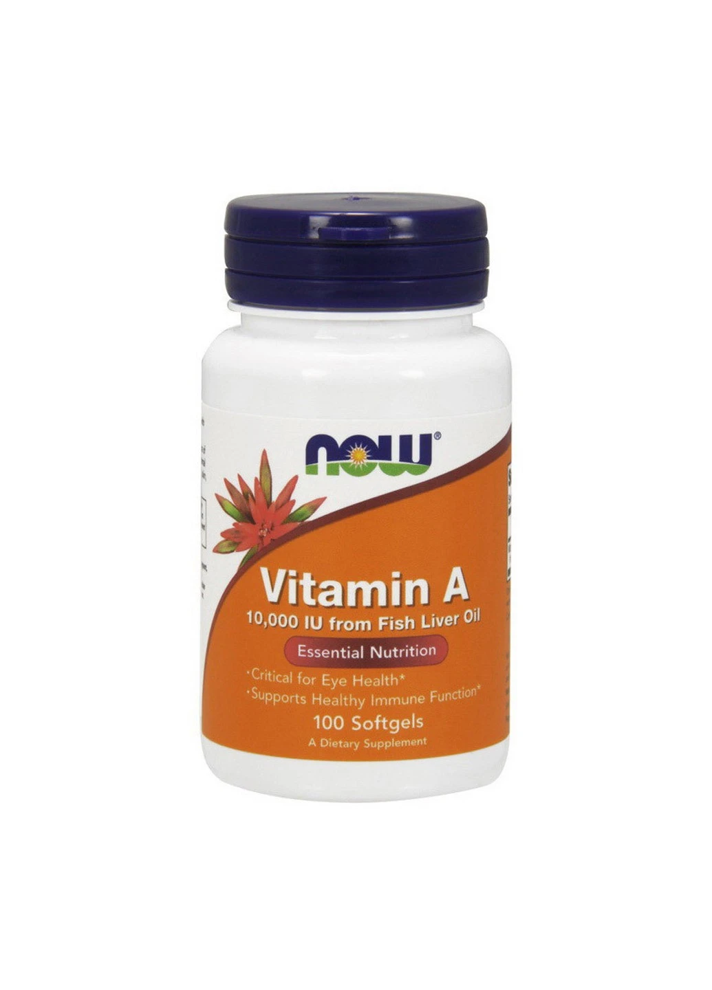 Витамин А Vitamin A 10,000 IU (100 капс) нау фудс Now Foods (255409715)