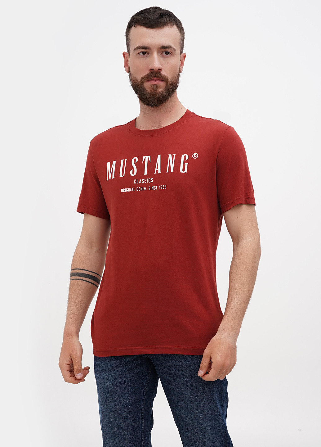 Теракотова футболка Mustang