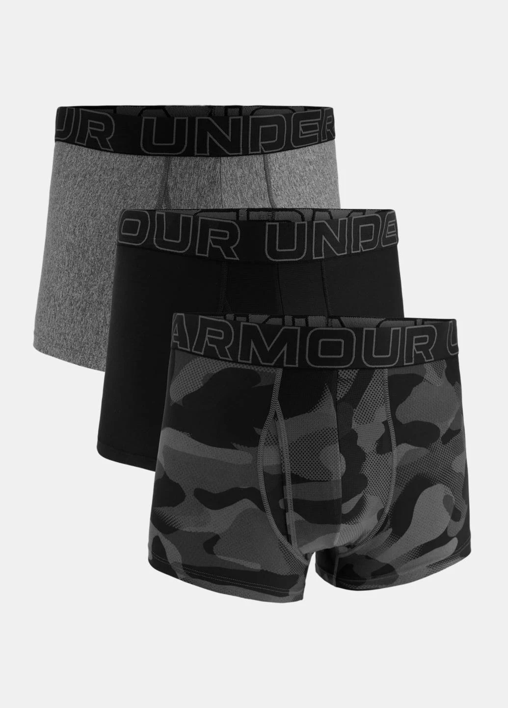 Трусы (3 шт.) 1383883-001 Under Armour PERFORMANCE TECH - SOLID 3 3PK (342746813)