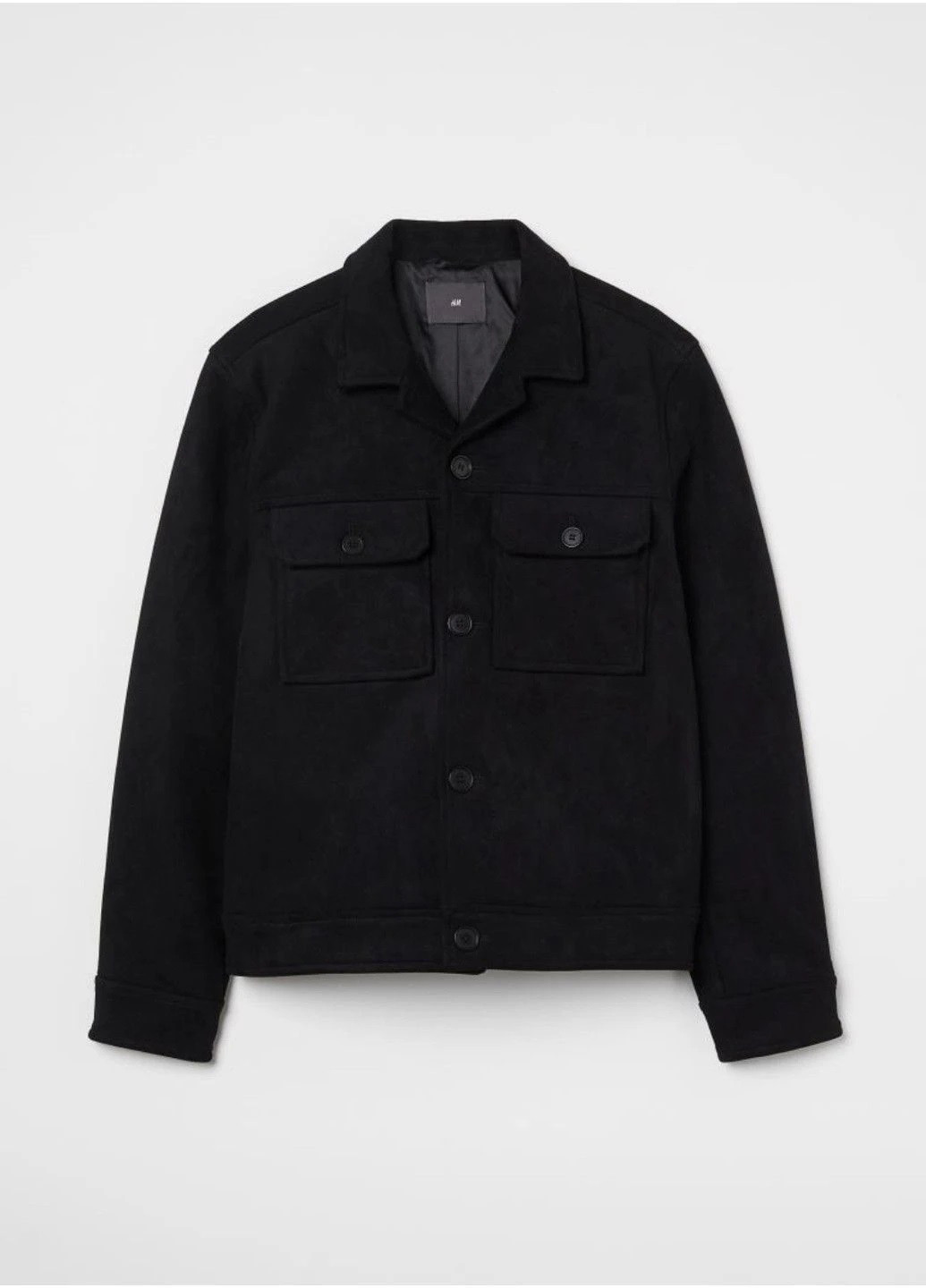 Черная демисезонная куртка H&M