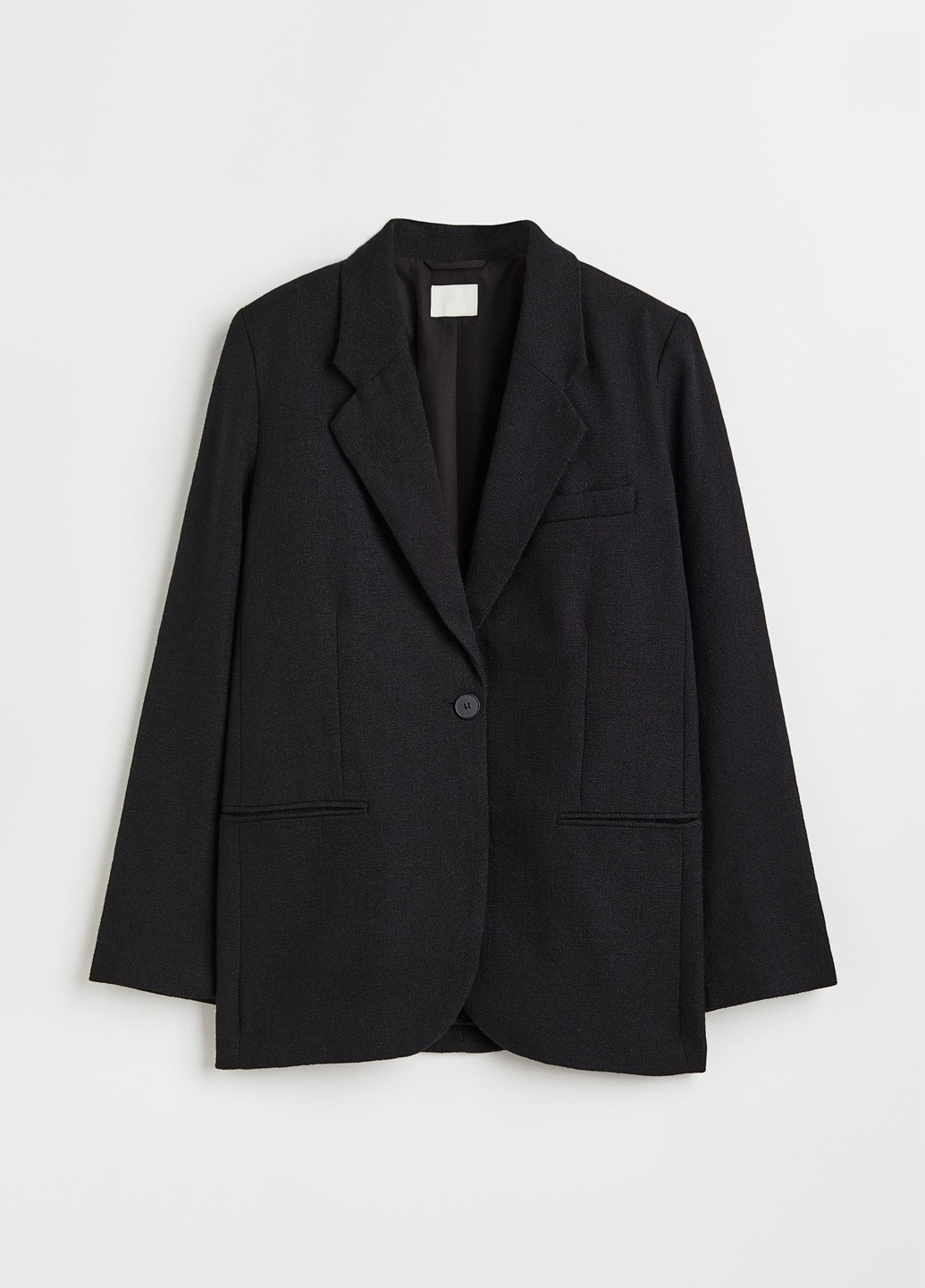 Черный женский жакет H&M однотонный - демисезонный