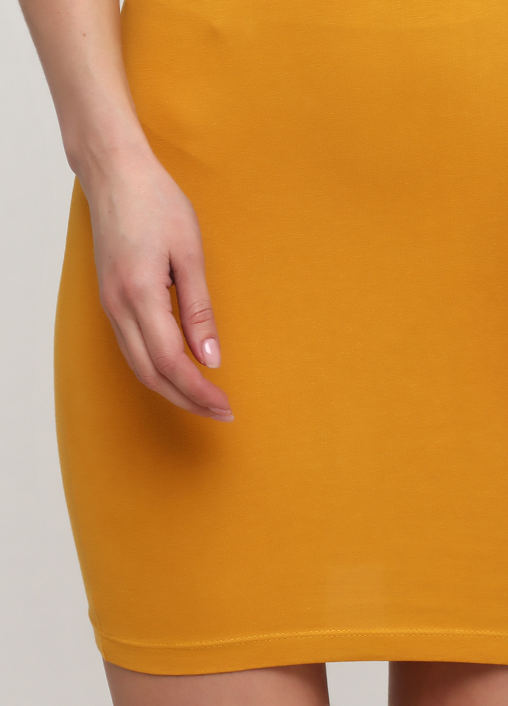 Жовтий кежуал сукня з відкритими плечима Terranova однотонна