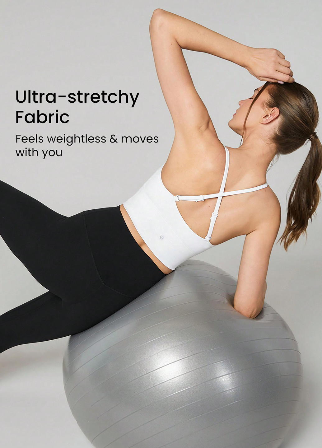 Белый топ бюстгальтер SHEIN без косточек полиамид