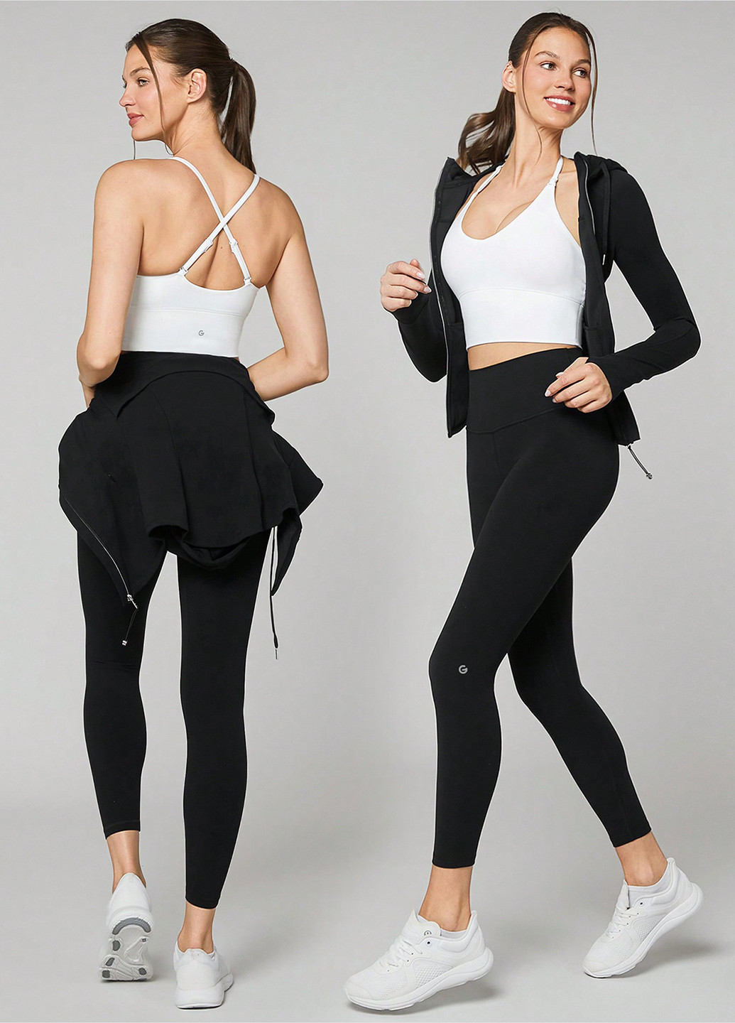 Белый топ бюстгальтер SHEIN без косточек полиамид