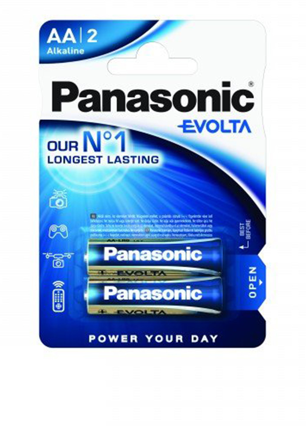 Батарейка Panasonic evolta aa bli 2 alkaline (lr6ege/2bp) (138004383)