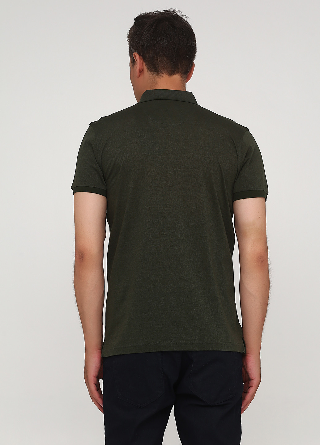Оливковая футболка-поло для мужчин Climber с абстрактным узором