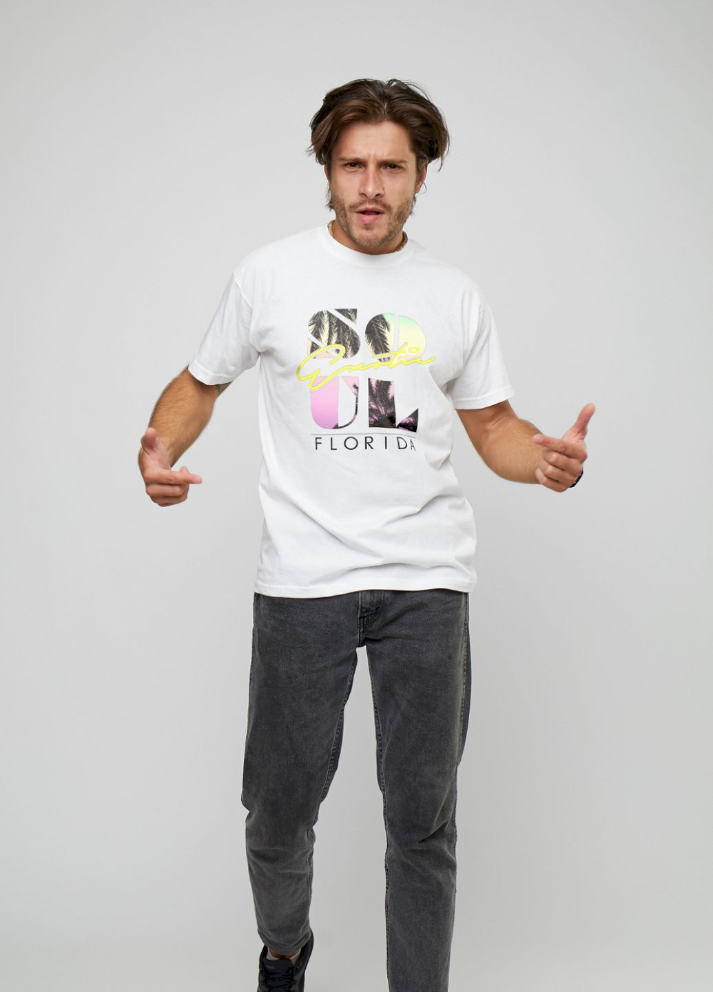 Белая футболка чоловіча basic YAPPI