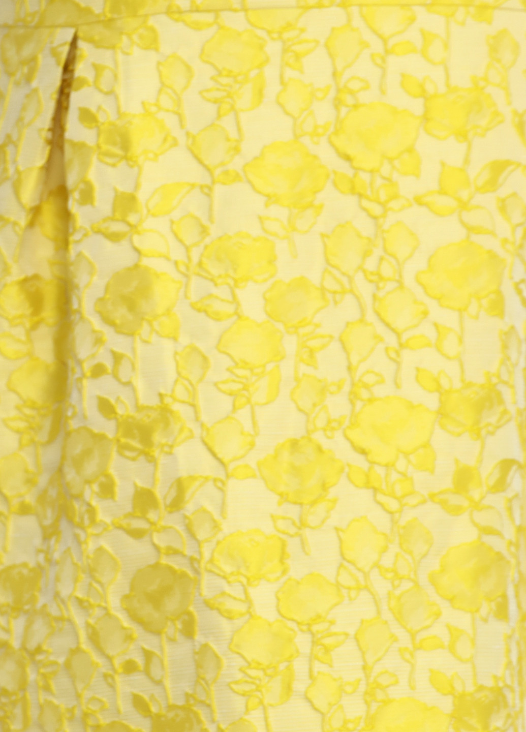 Желтое деловое платье короткое Pedro Del Hierro фактурное