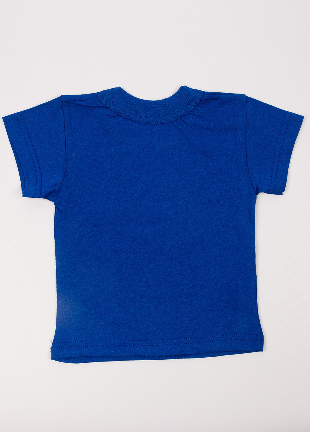 Синяя летняя футболка Пташка текстиль