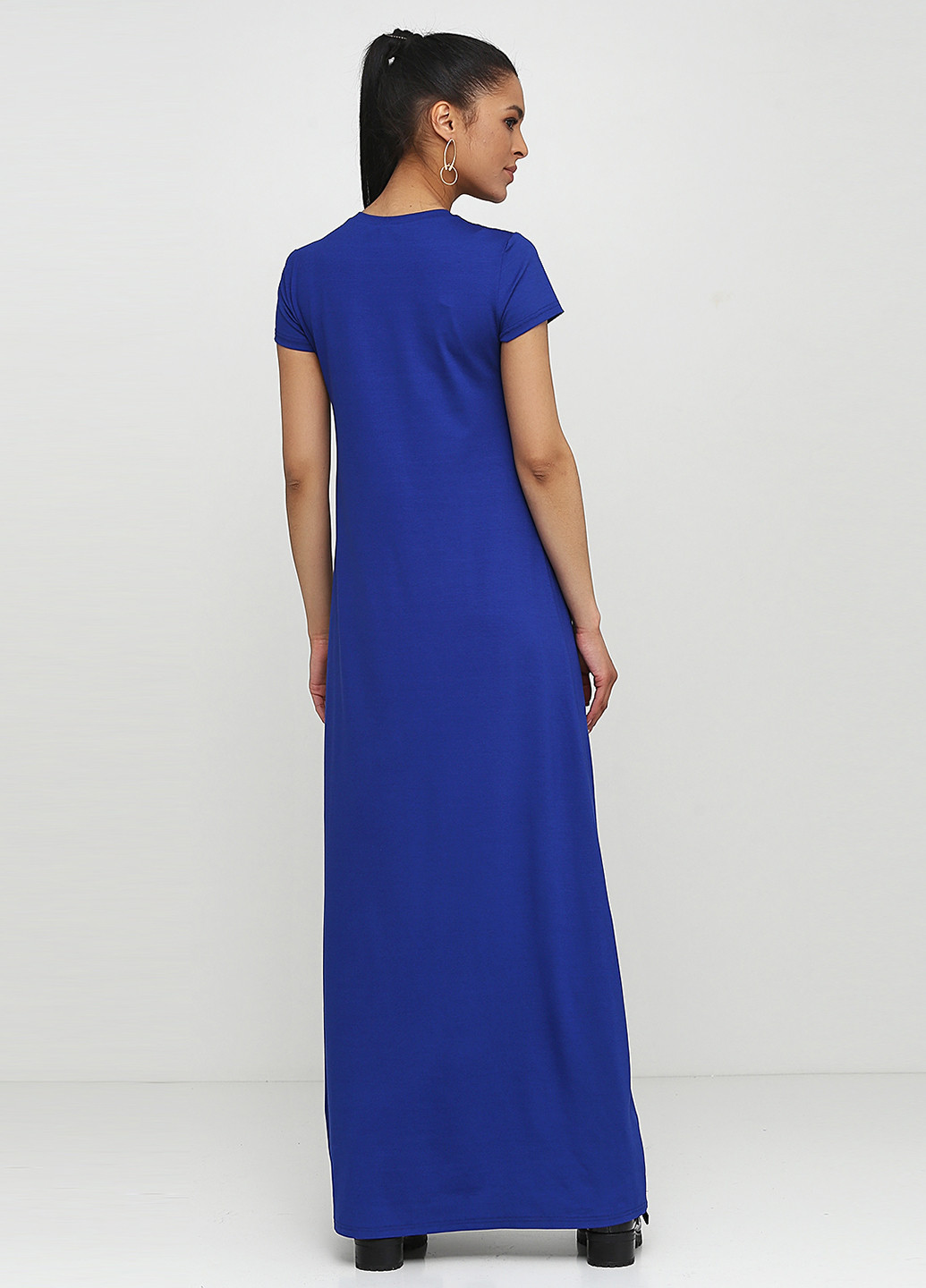 Синее кэжуал платье платье-футболка Jhiva