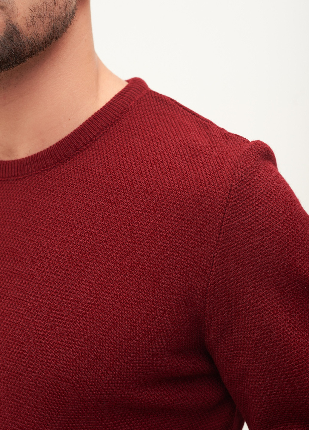 Бордовый демисезонный свитер CLUB JU