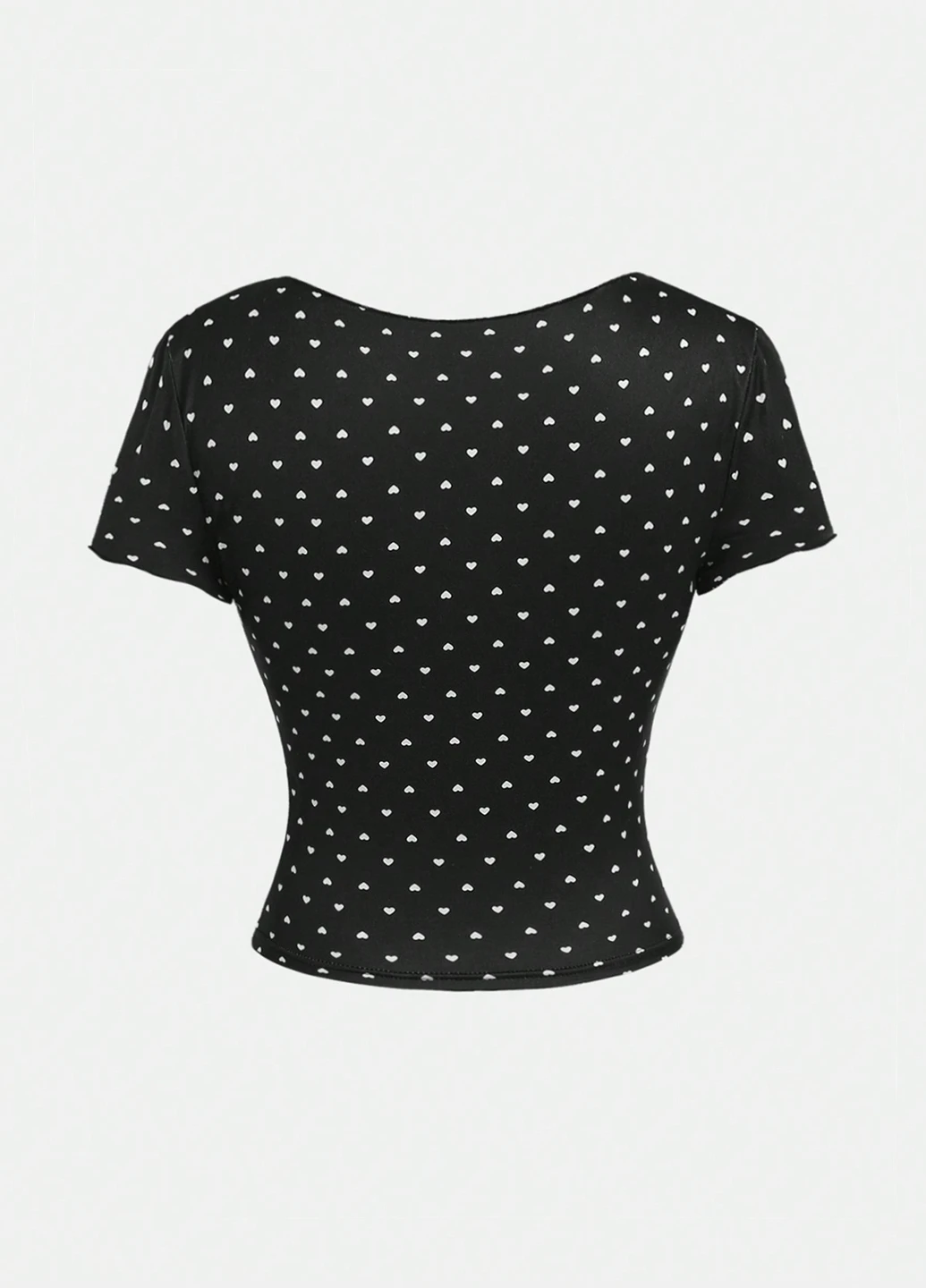 Черная летняя футболка SHEIN