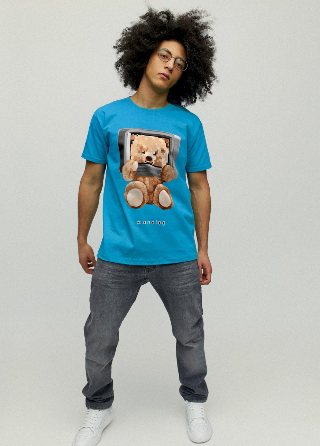 Світло-синя футболка чоловіча YAPPI