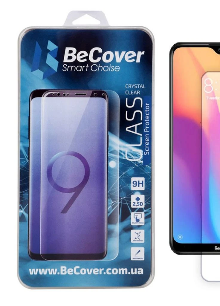 Скло захисне Xiaomi Redmi 8A Crystal Clear Glass (704161) BeCover (203978359)