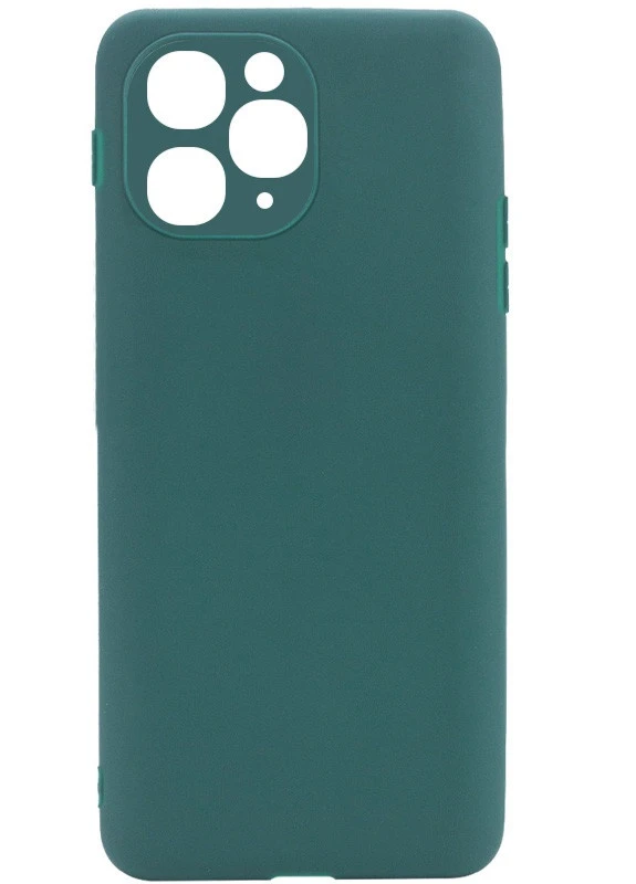 Силіконовий чохол Candy Full Camera для Apple iPhone 11 Pro Max (6.5 ') Зелений / Forest green (is_00000043685_5) Epik (229727975)