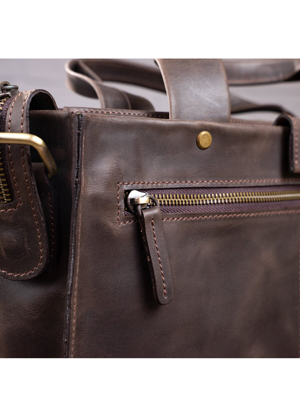 Мужская кожаная сумка 35х27х7,5 см Shvigel (229458567)