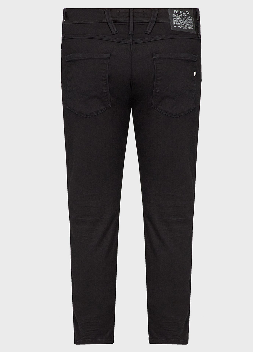 Черные демисезонные скинни, зауженные джинсы Replay