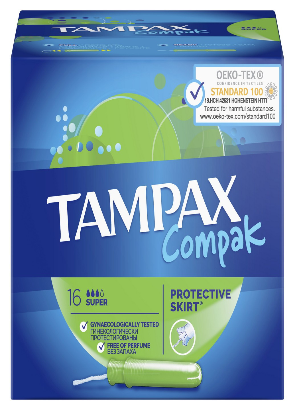 Тампоны Compak Super с аппликатором 16 шт. Tampax