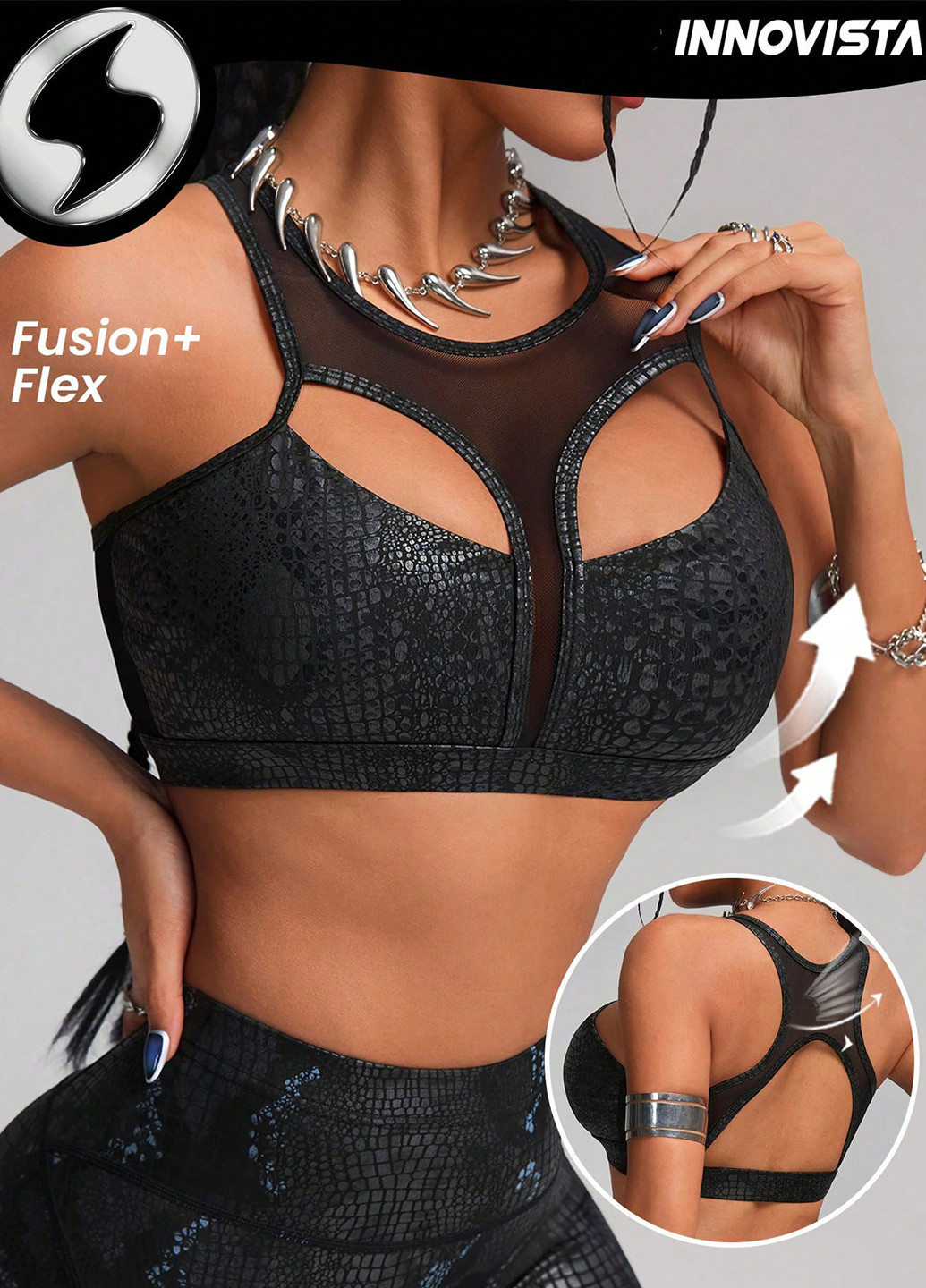 Чёрный топ бюстгальтер SHEIN без косточек полиэстер