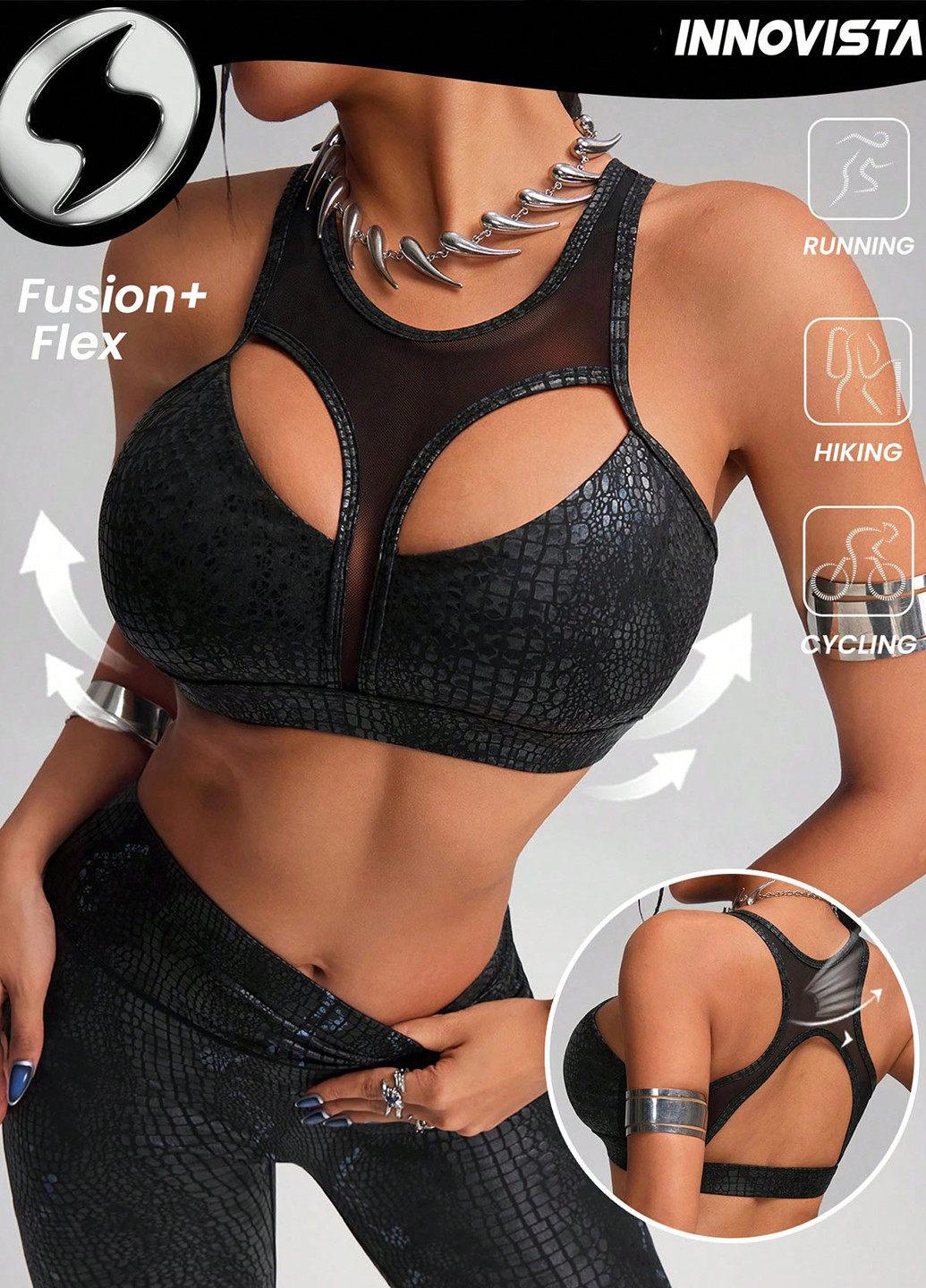 Чёрный топ бюстгальтер SHEIN без косточек полиэстер