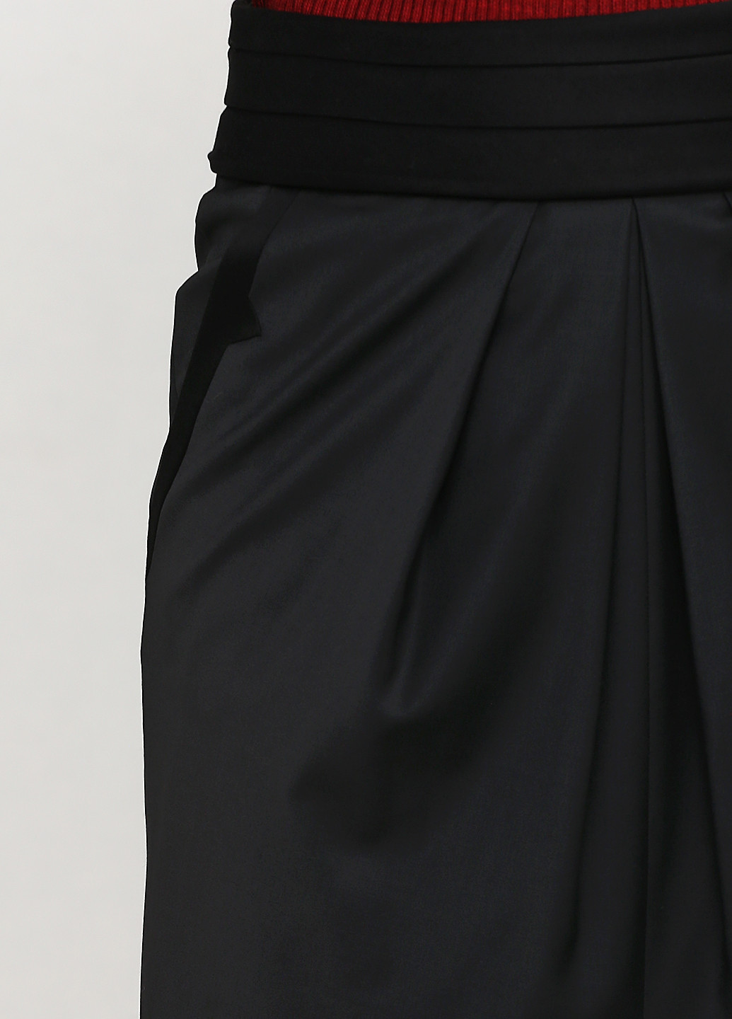 Черная кэжуал однотонная юбка Sassofono Club карандаш