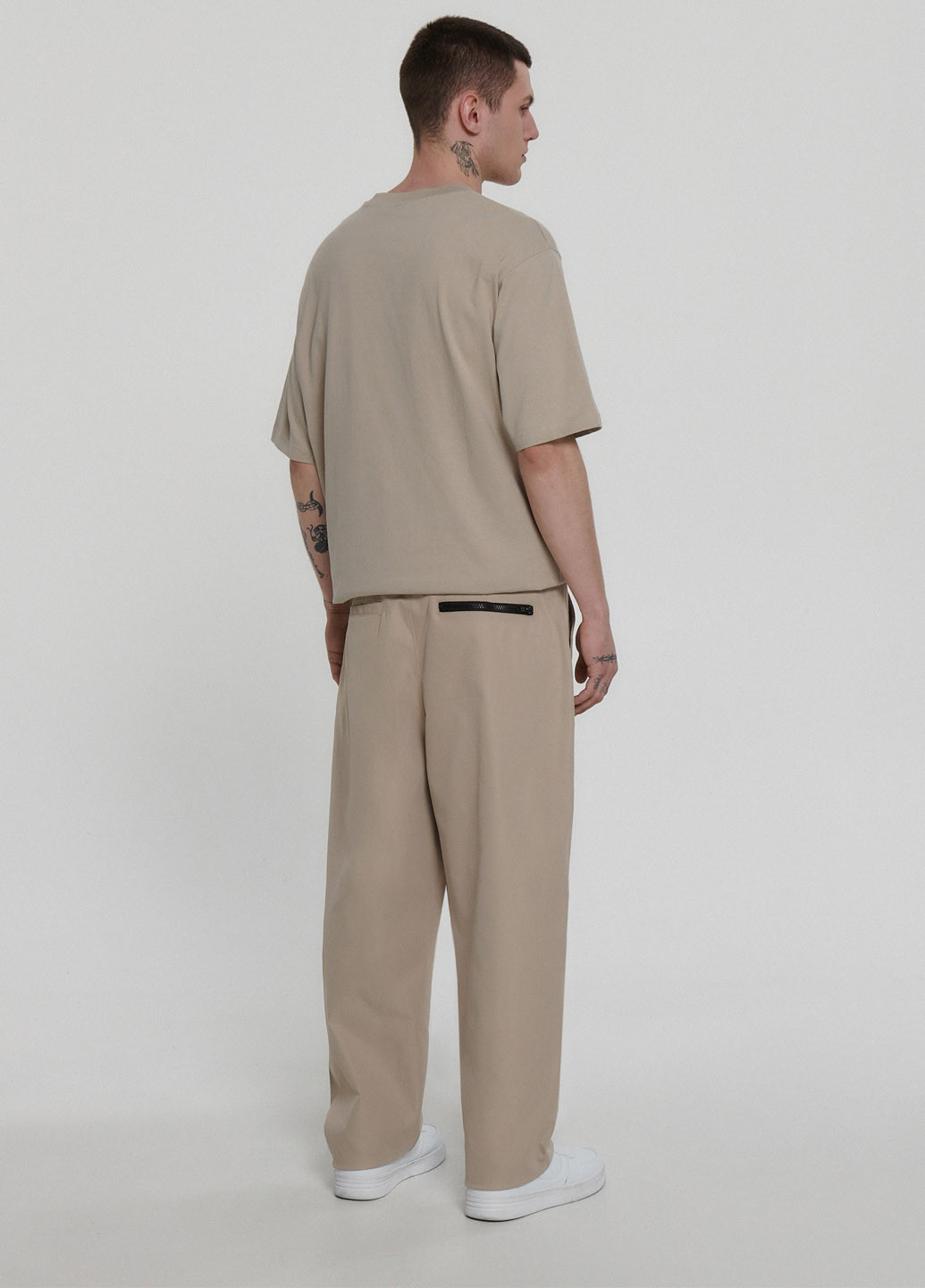 Бежевые кэжуал демисезонные прямые брюки Cropp