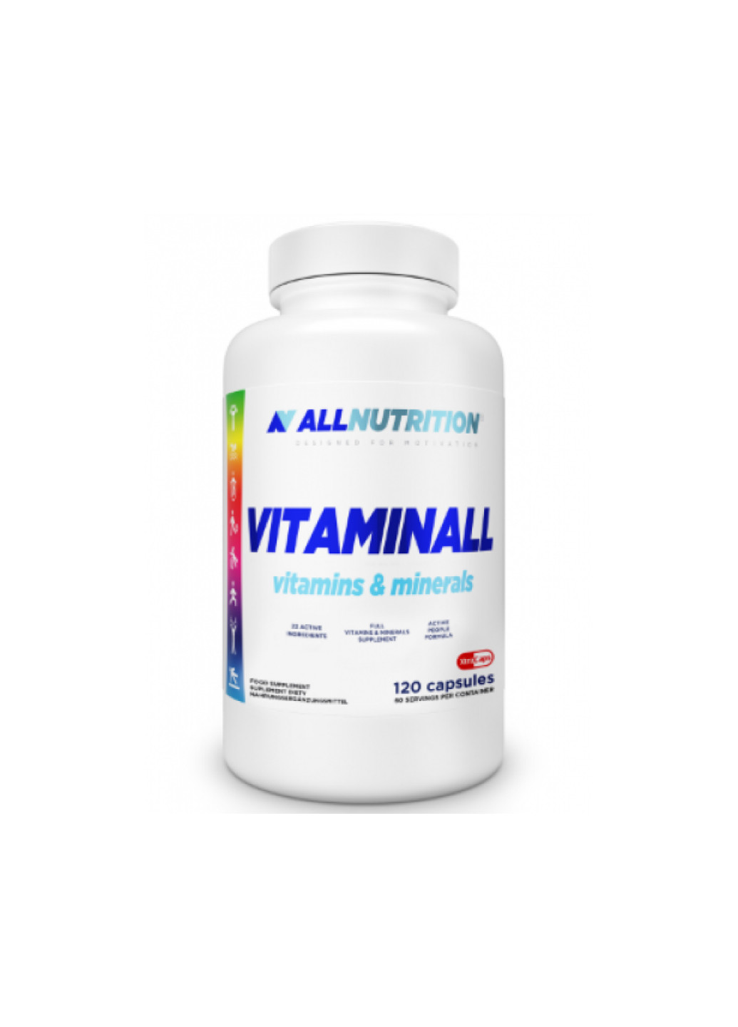 Мультивітаміни для імунної системи All Nutrition Vitaminall vitamins & minerals - 120 caps xtracaps Allnutrition (253541805)
