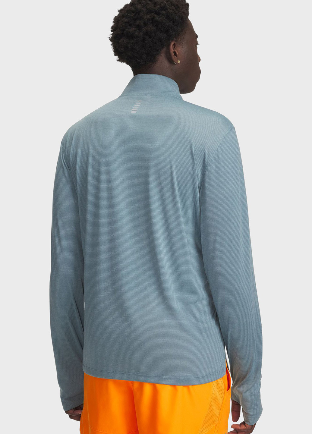 Синий демисезонный спортивный лонгслив Under Armour в полоску