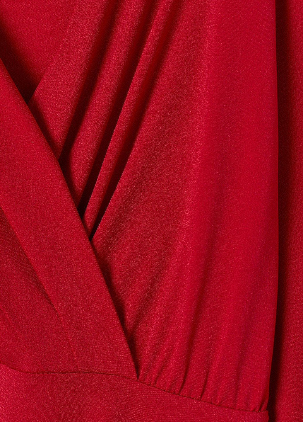 Красное кэжуал платье с юбкой-солнце H&M однотонное