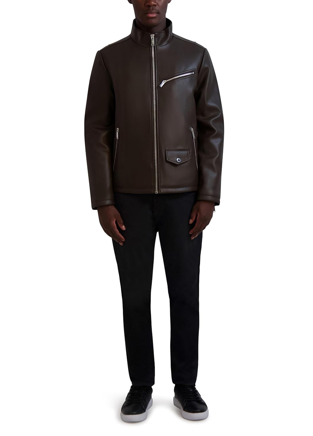 Темно-коричнева демісезонна куртка Karl Lagerfeld