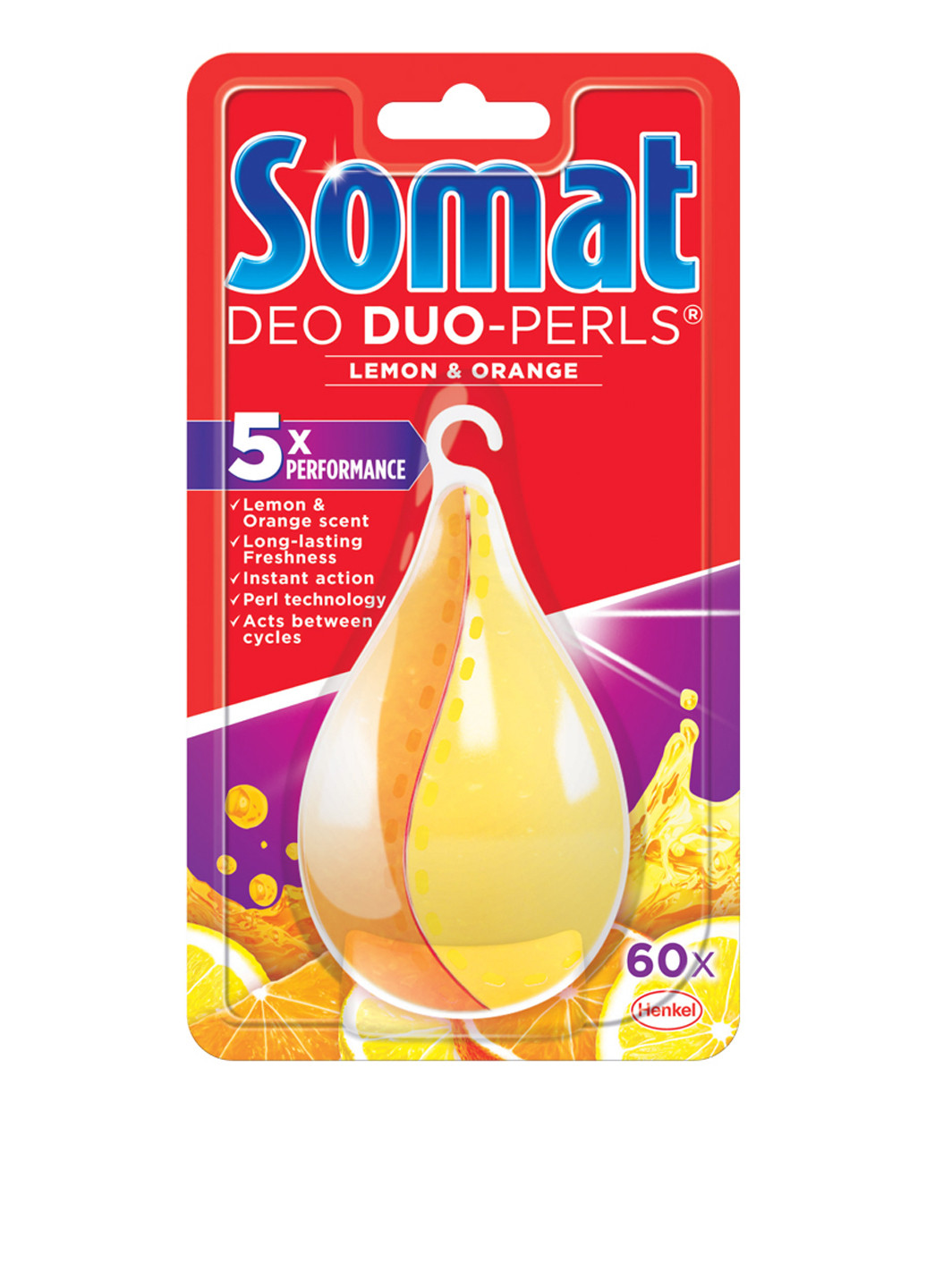 Ароматизатор для посудомоечной машины Lemon & Orange, 17 г Somat (89734427)