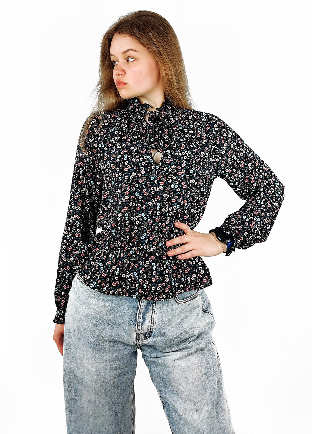 Чёрная блуза H&M