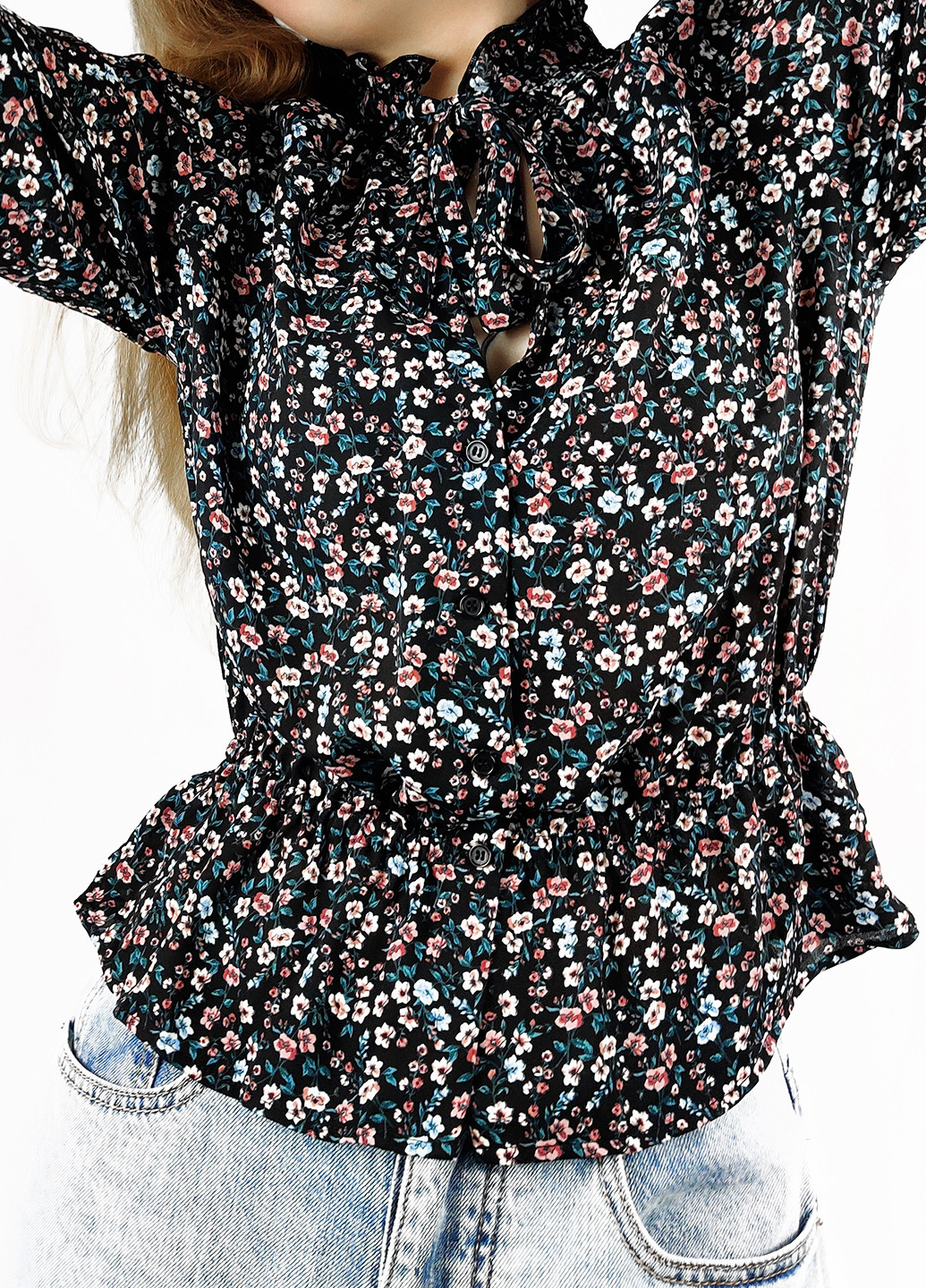 Чёрная блуза H&M