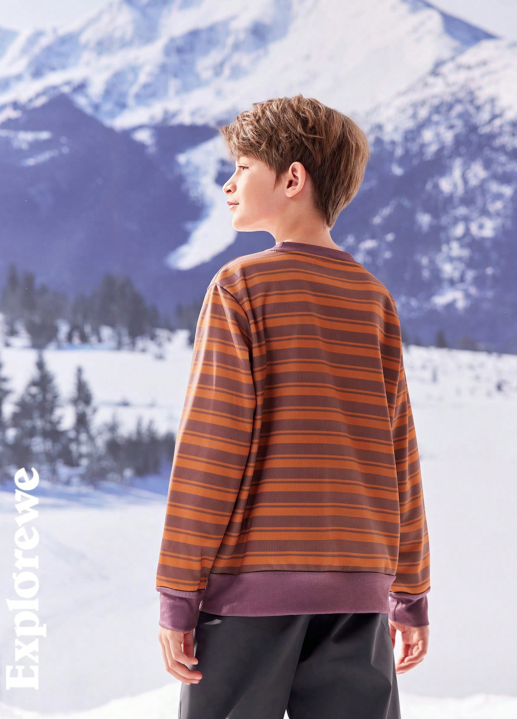 SHEIN свитшот полоска комбинированный кэжуал полиэстер