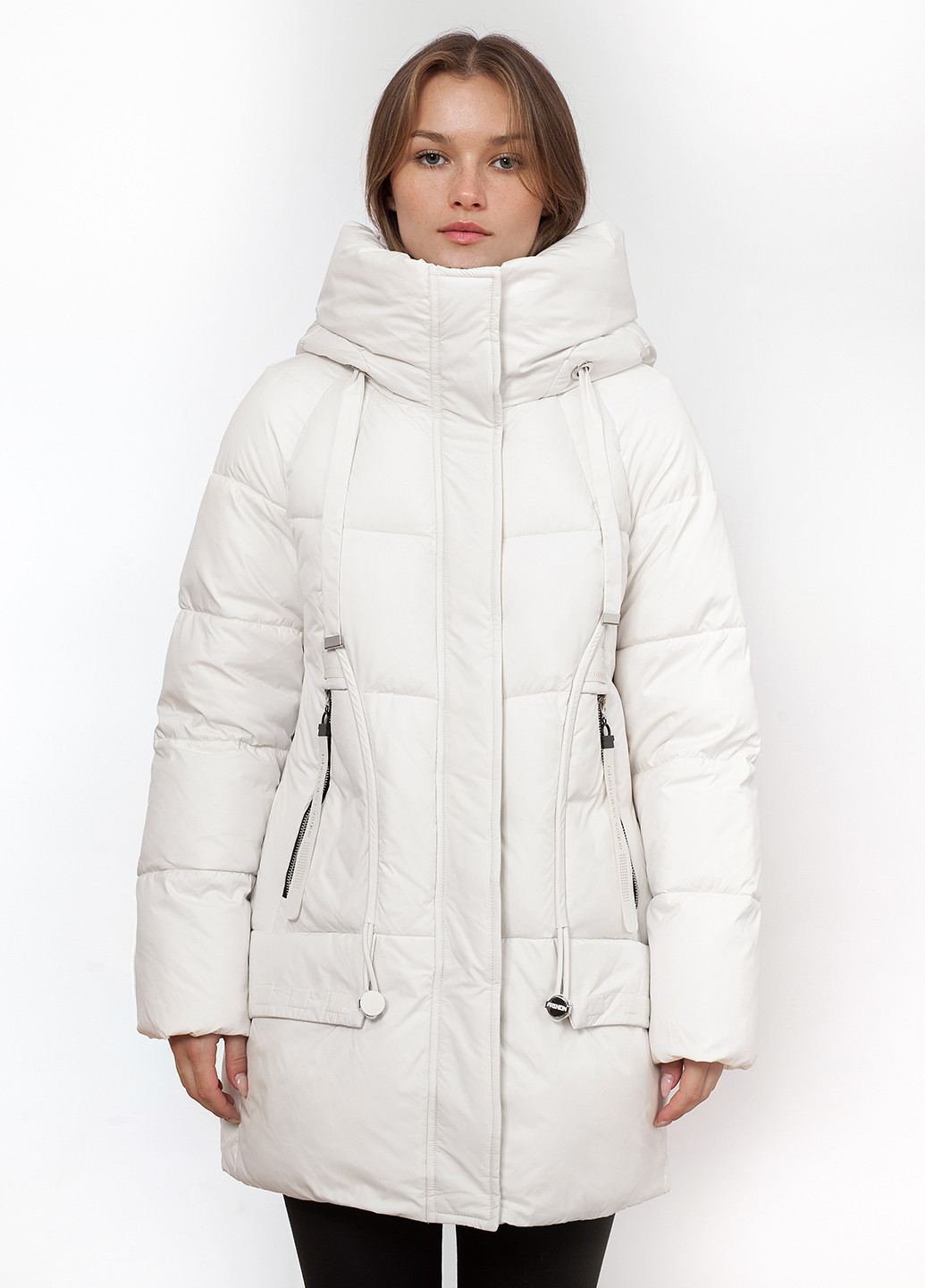 Молочная зимняя куртка куртка-пальто Peercat