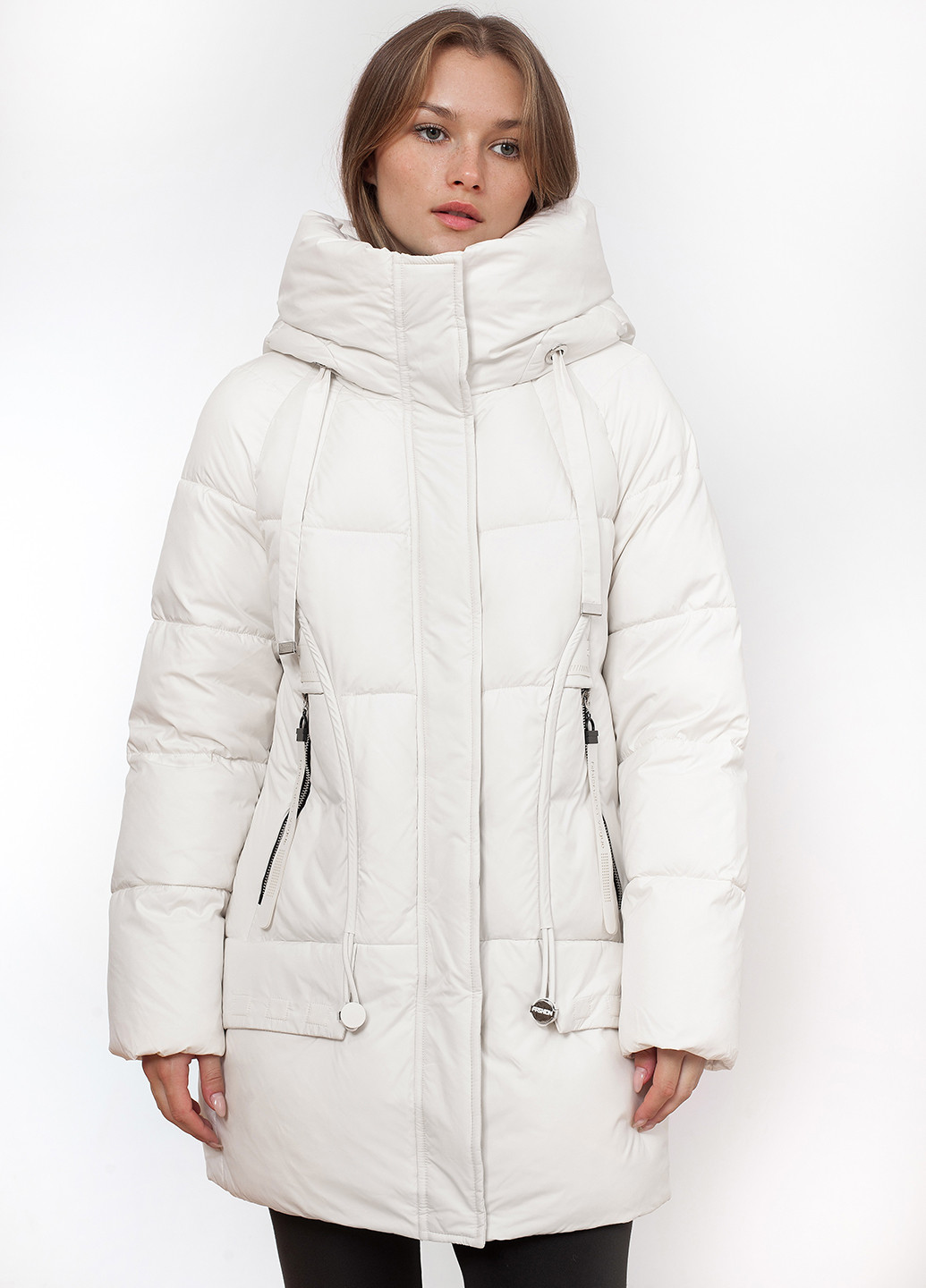 Молочная зимняя куртка куртка-пальто Peercat